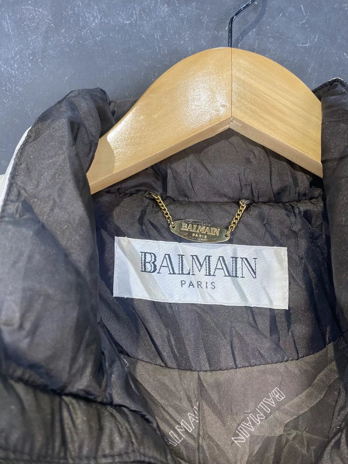 Balmain Jackets Balmain × Vintage Vintage Balmain Paris Puffer Jacket White Luxury