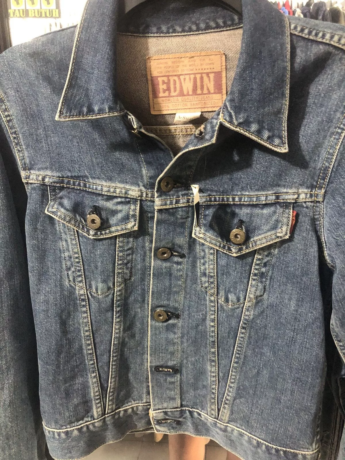 Edwin Denim Jackets Edwin × Vintage VTG x DENIM x JACKET EDWIN Blue
