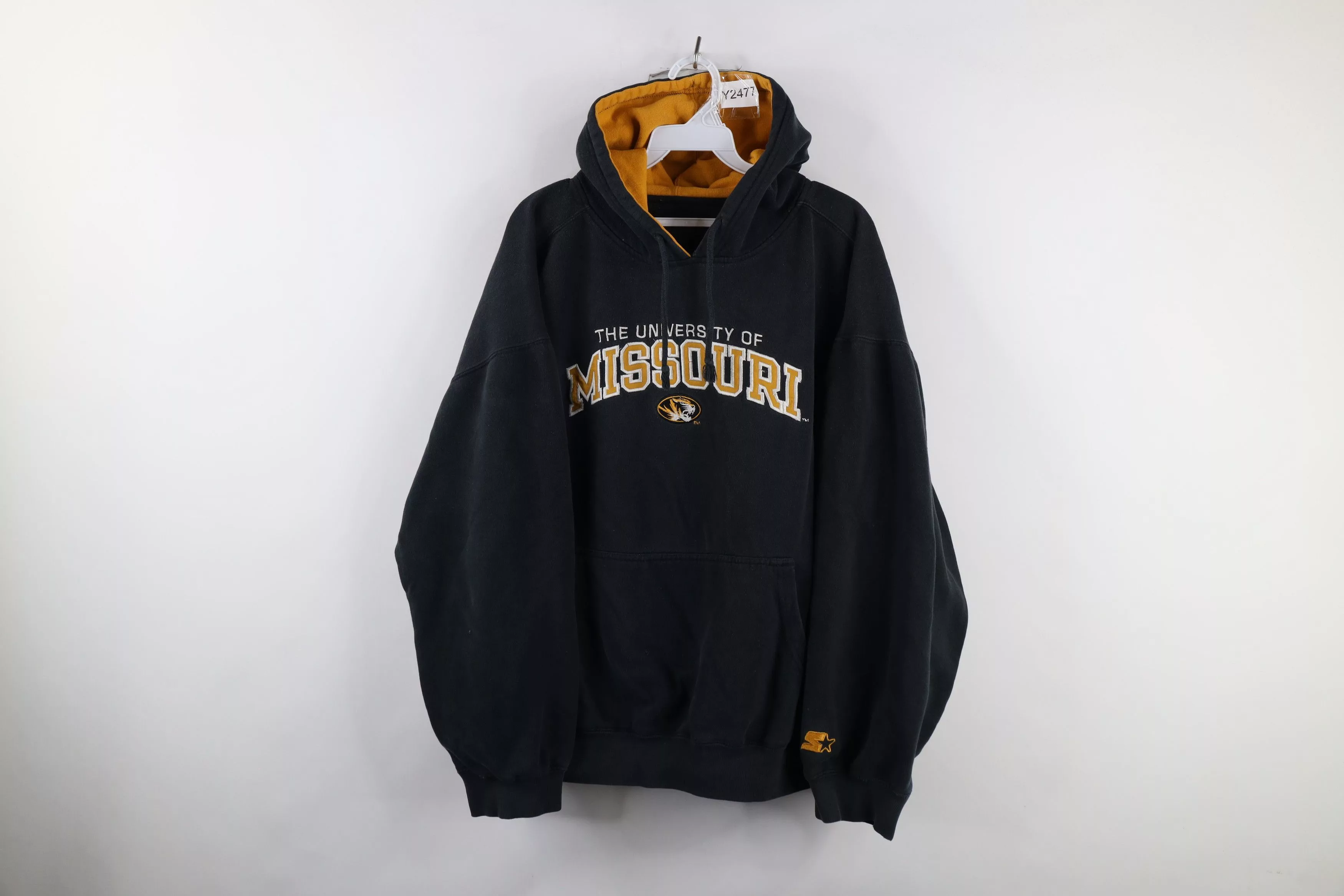 Starter Sweatshirts Hoodies Starter × Vintage Vintage 90s Starter University of Missouri Hoodie Sweatshirt Black