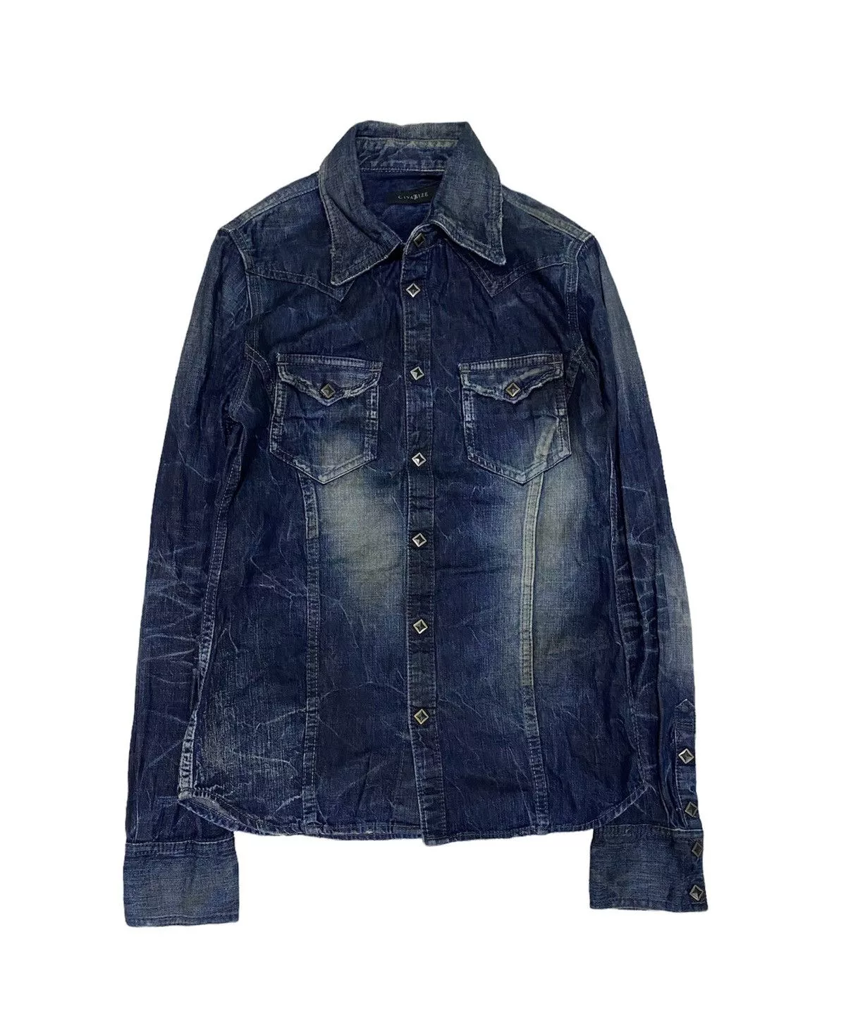 CIVARIZE Shirts Button Ups CIVARIZE × Indigo × Le Grande Bleu (L.G.B.) Civarize indigo wash shirt Purple