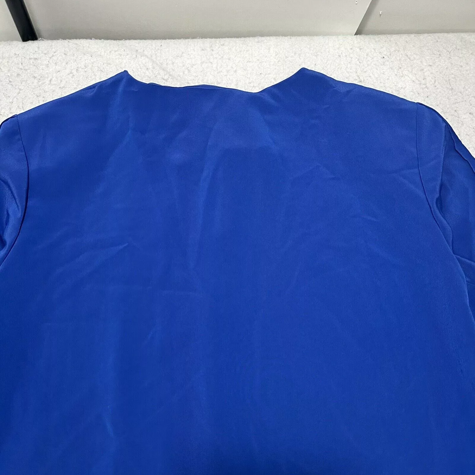 Other Blouses Other Liz Baker 18W Lightweight Button Down Blouse Royal Blue