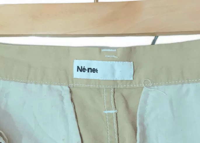 Issey Miyake Sweatpants Joggers Issey Miyake × Ne-Net Ne-Net Lightweight Thin Cotton High Rise by Issey Miyake Pink Vintage