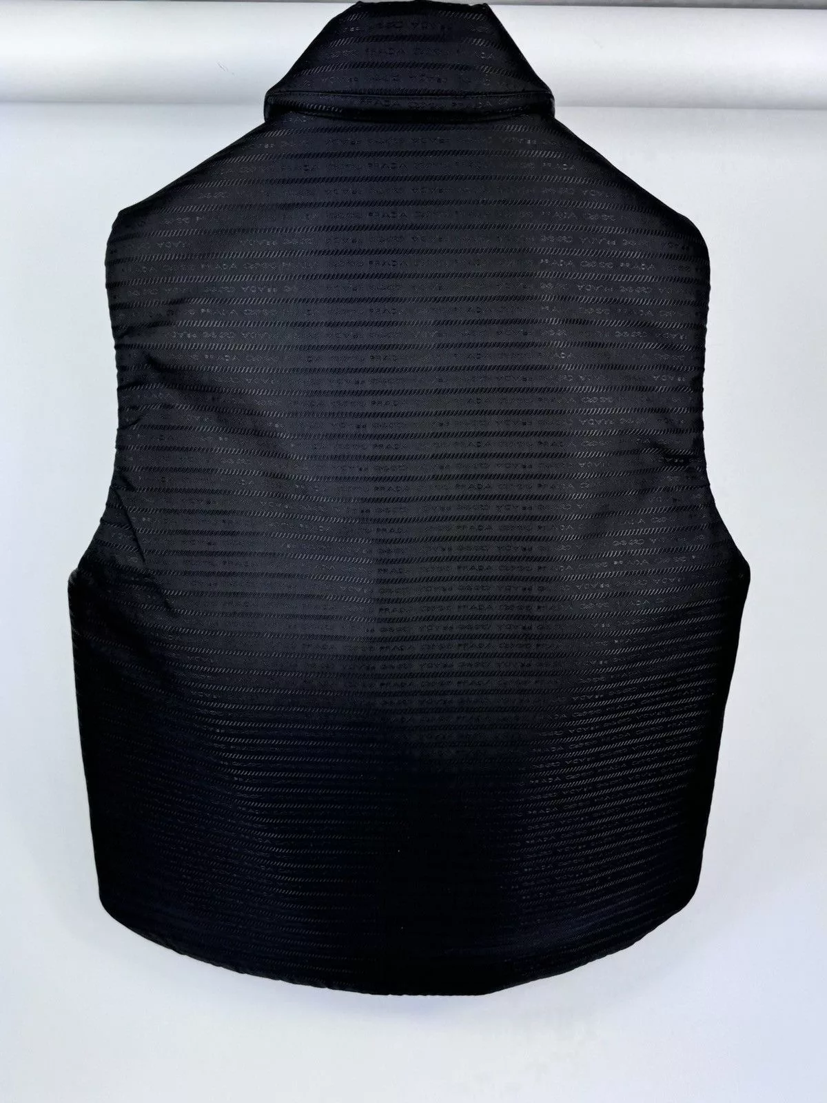 Prada Vests Prada LOGO PRINT VEST Black