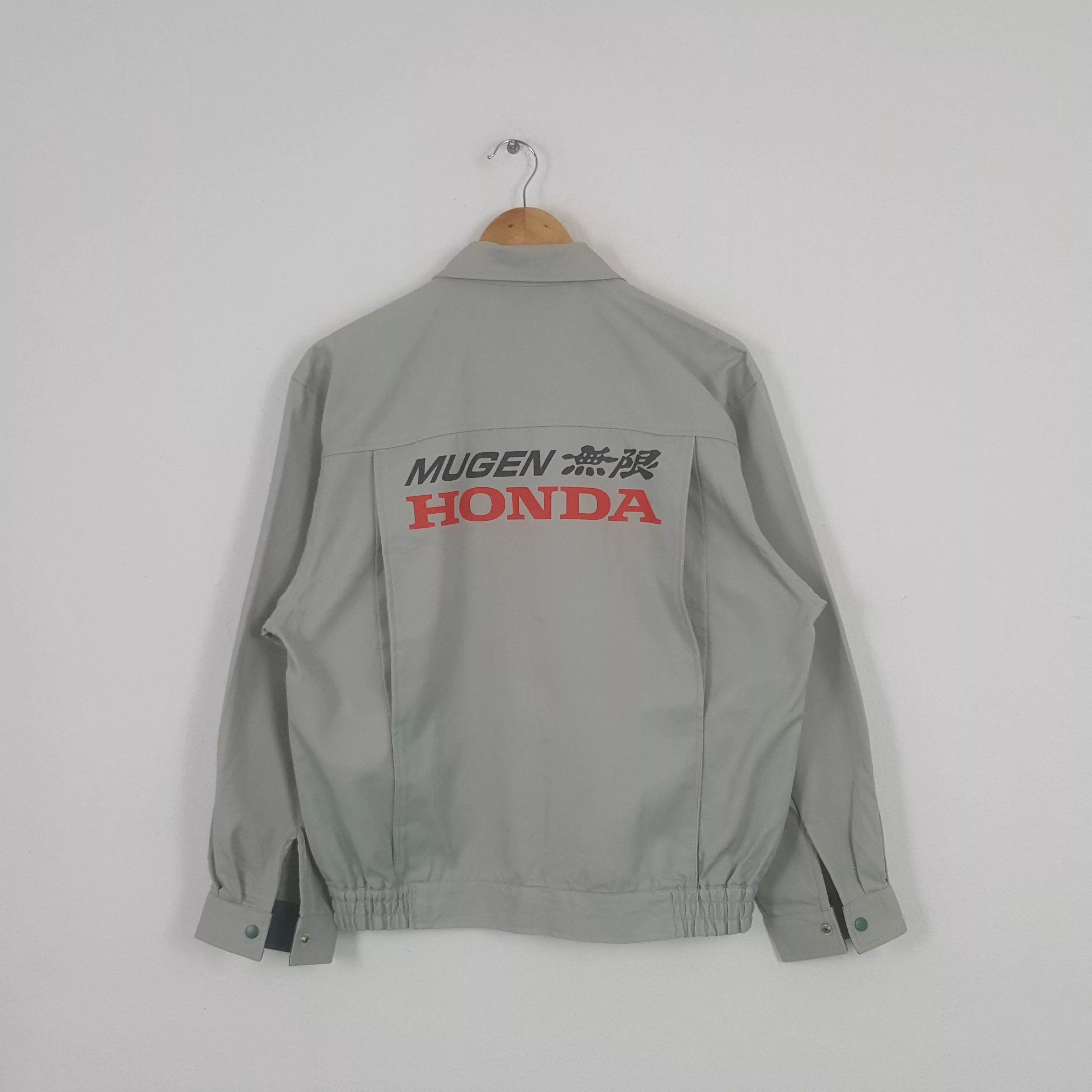 Honda Light Jackets Honda × Vintage Vintage Mugen Honda Japanese Racing Team Custom Art Jacket Gray