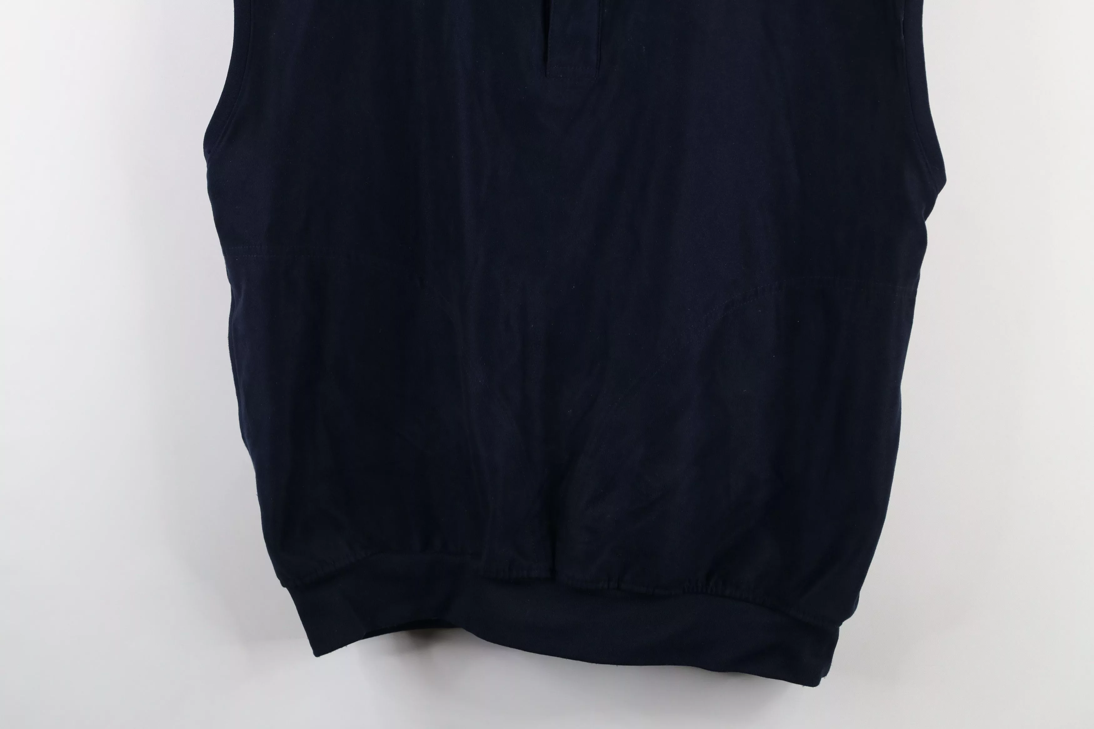 Vintage Vests Vintage Zero Restriction Microfiber Pullover Golf Vest Jacket USA Blue