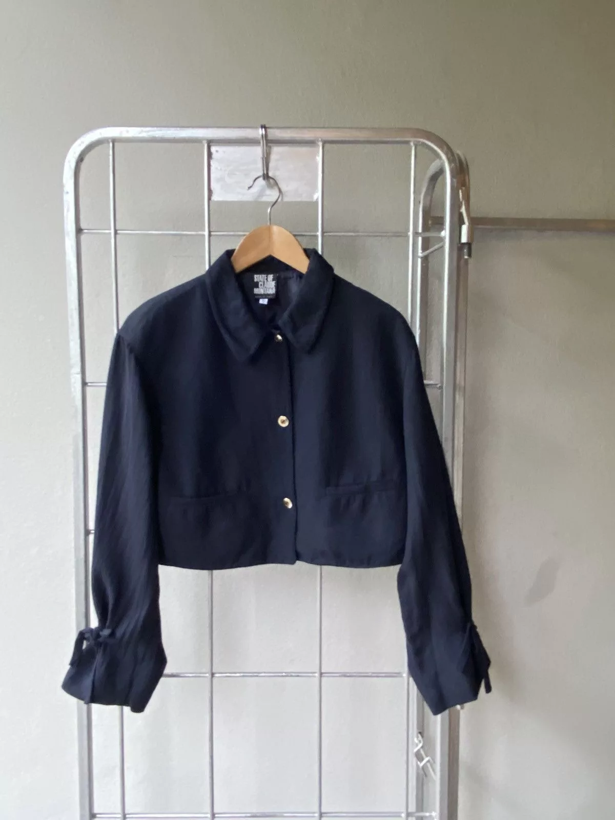 Claude Montana Jackets Claude Montana black crop jacket
