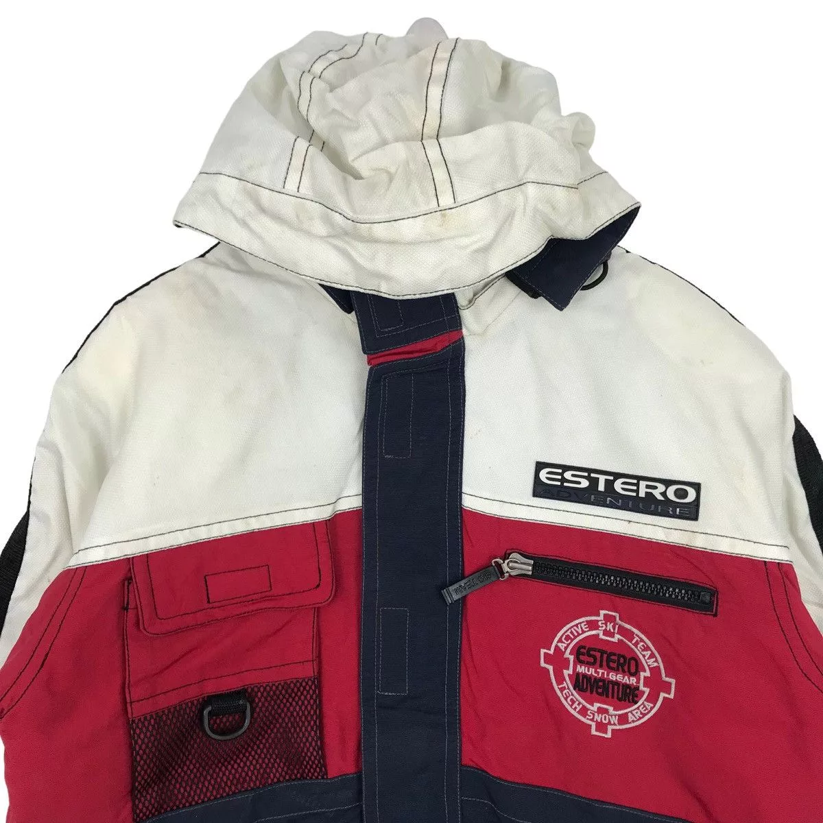 Vintage Light Jackets Vintage ESTERO ADVANTURE Multigear Ski Jacket Snow White