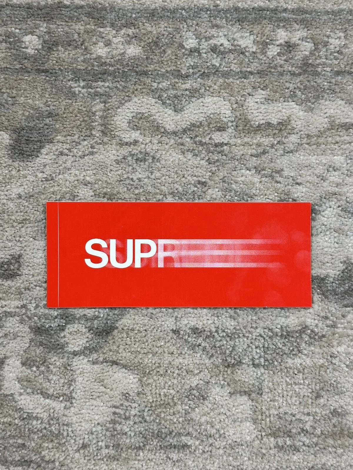 Supreme Supreme Supreme Motion Logo Sticker Red