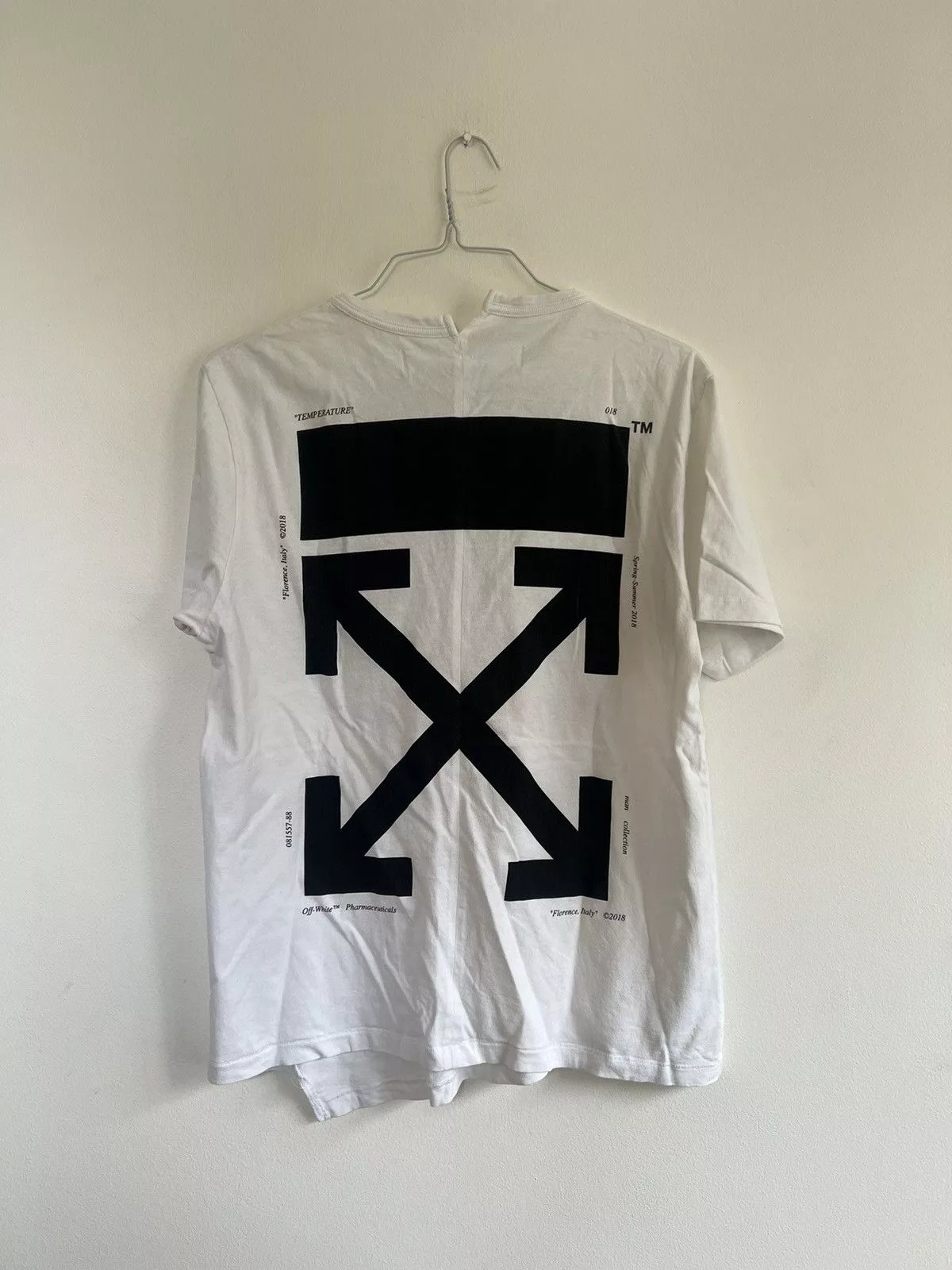 Off-White Short Sleeve T Shirts Off-White × Virgil Abloh Off white temperature Map TEE