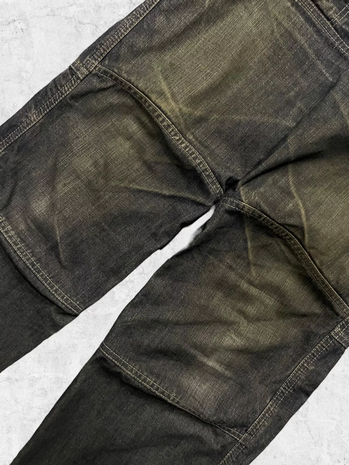 Marithe + Francois Girbaud Denim Marithe + Francois Girbaud × Vintage Y2K Marithe Francois Girbaud Hagi Denim With Leather Belt Gray