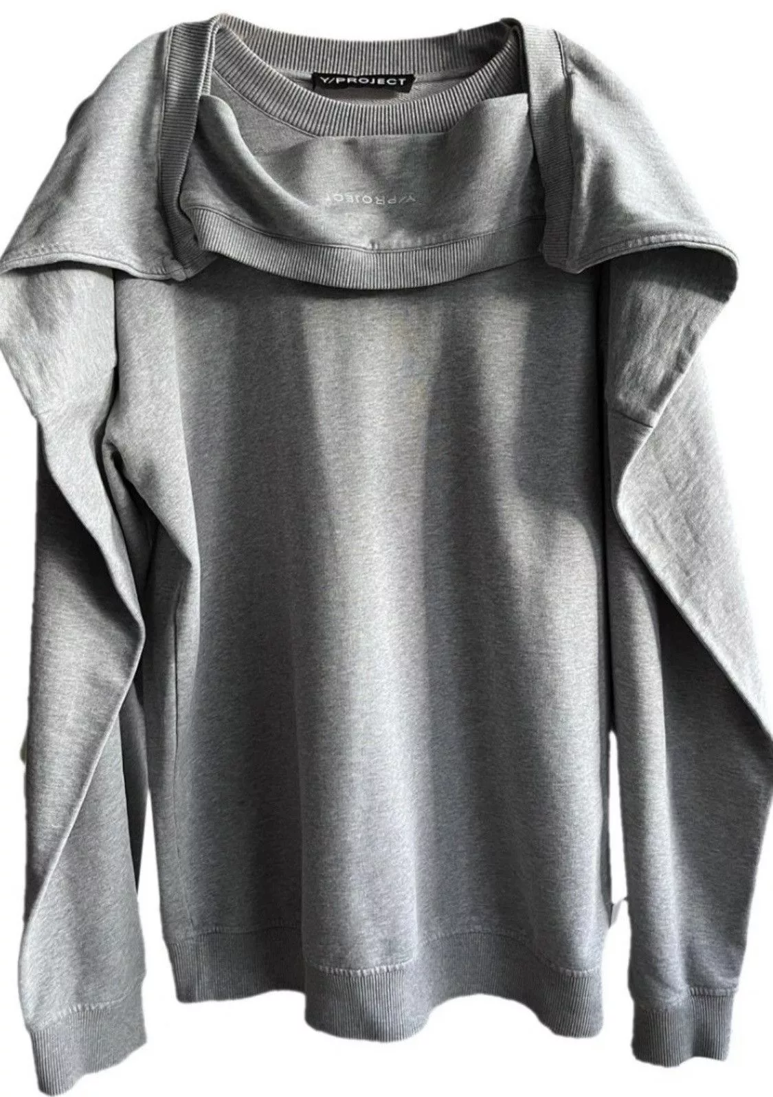 Y/Project Sweaters Knitwear Y/project SS18 Sweatshirt Gray