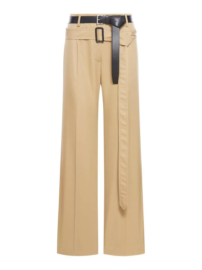 Prada Pants Prada COTTON TWILL TROUSERS Beige
