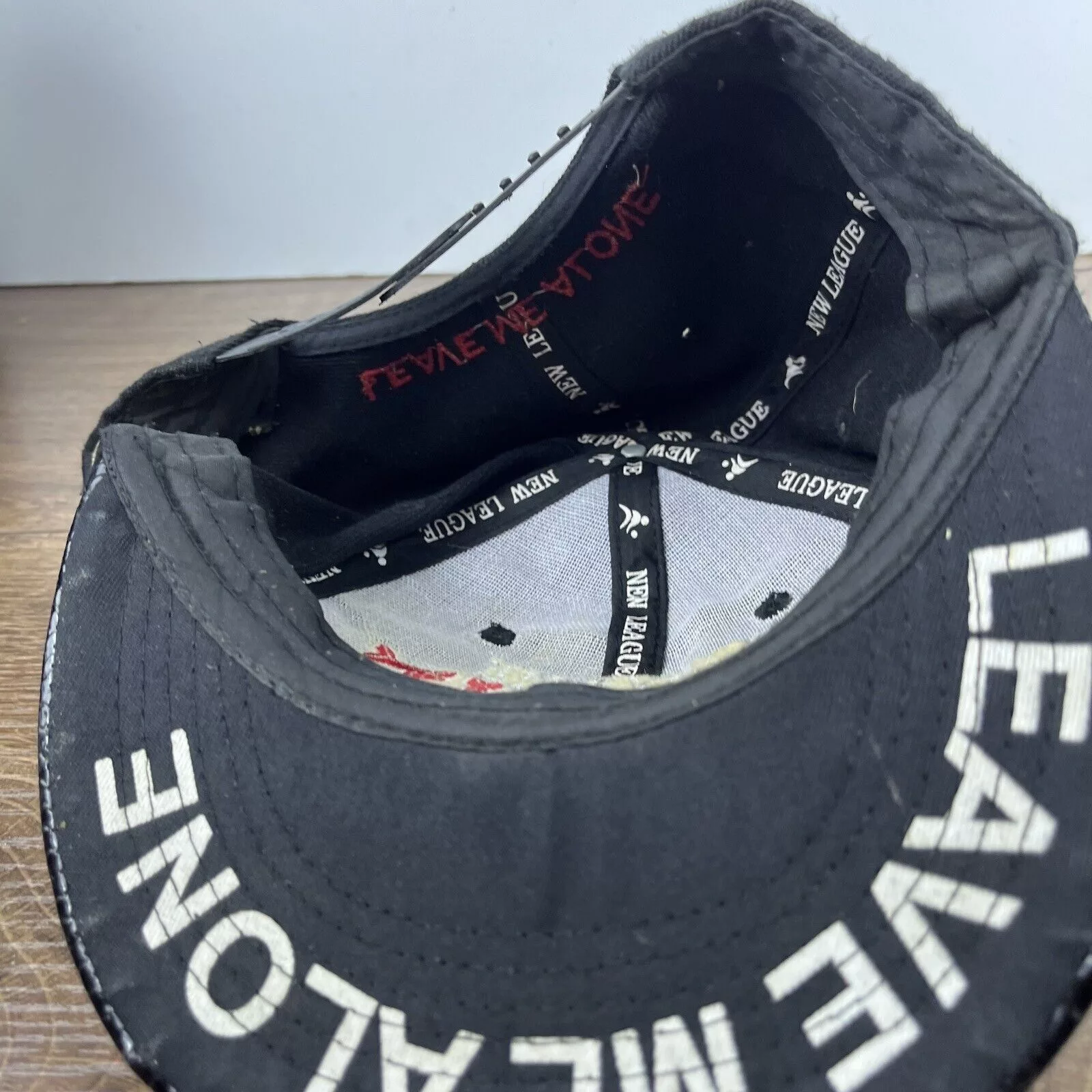 Other Hats Other Leave Me Alone Hat Leave Me Alone Hat Snapback Adjustable Ad Black