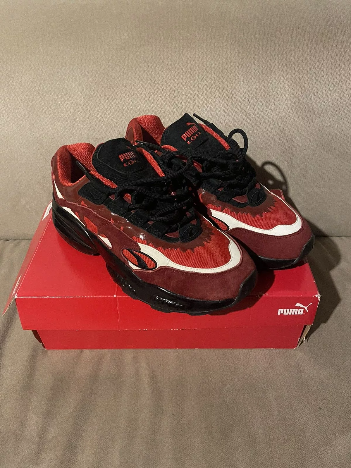 Marvel Comics Low Top Sneakers Marvel Comics × Puma BAIT x Marvel x Puma Cell ‘Venom Carnage’ Symbiote Sneaker Red