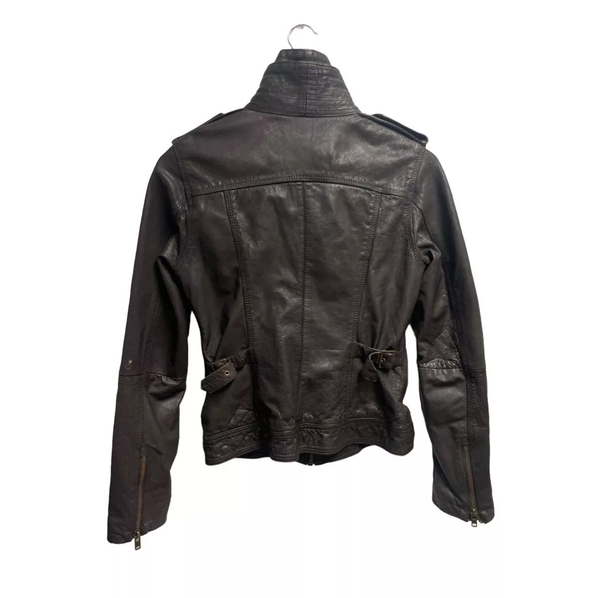 Superdry Leather Jackets Superdry Super dry cargo leather jacket Brown