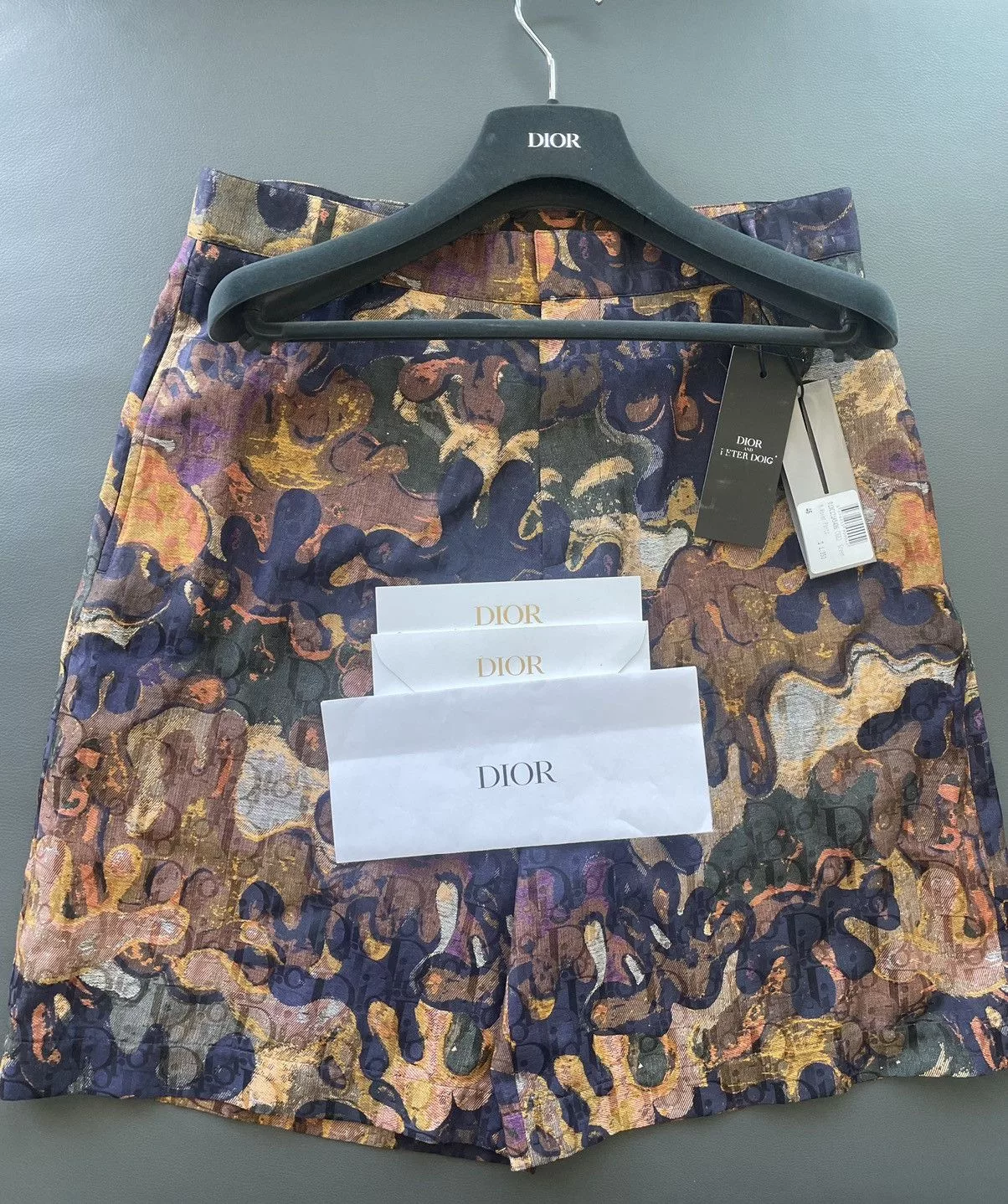 Dior Shorts Brand New Limited Edition Runway Dior Oblique Logo Shorts Multi
