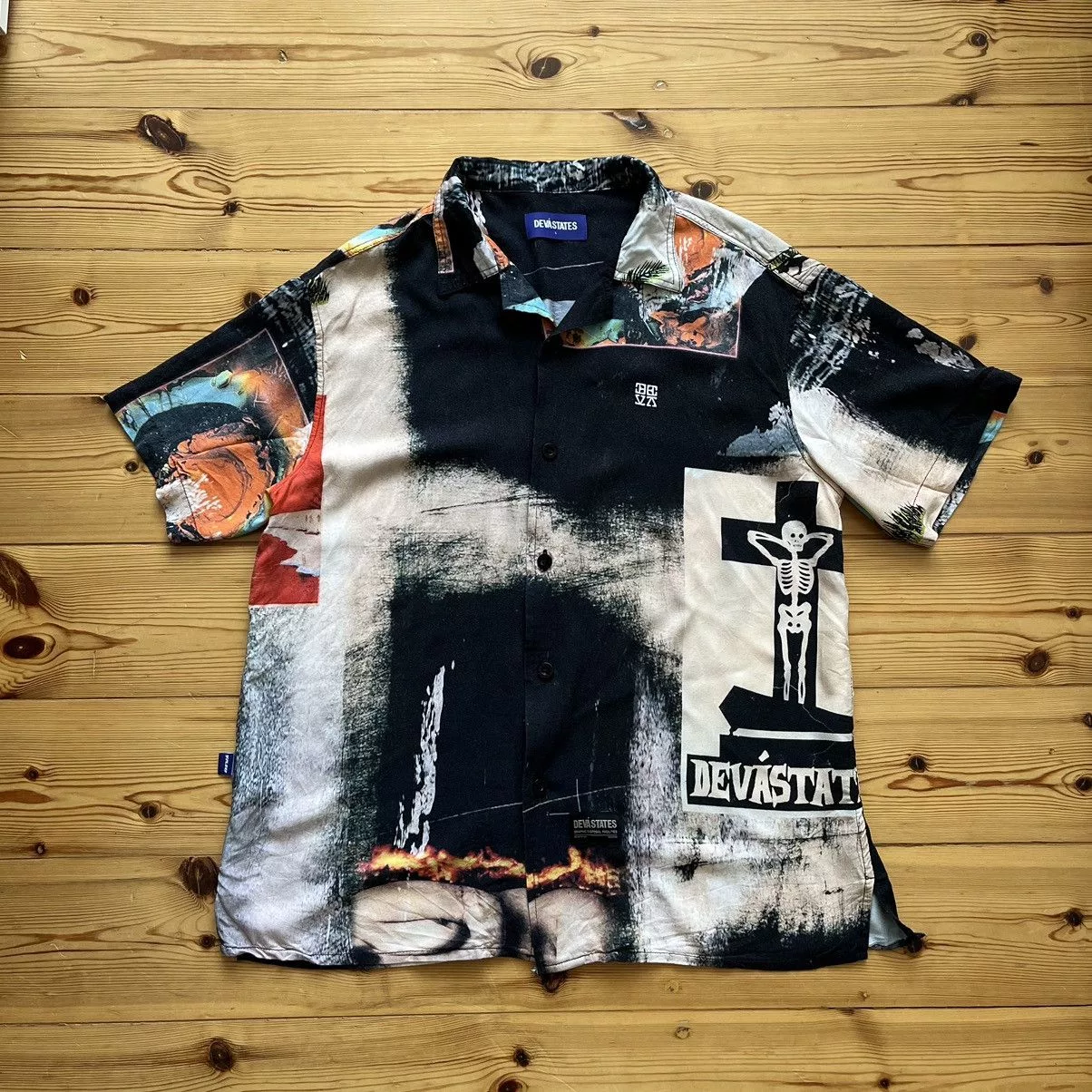 DEVA STATES Shirts Button Ups DEVA STATES Multicolor Printed Shirt SS23