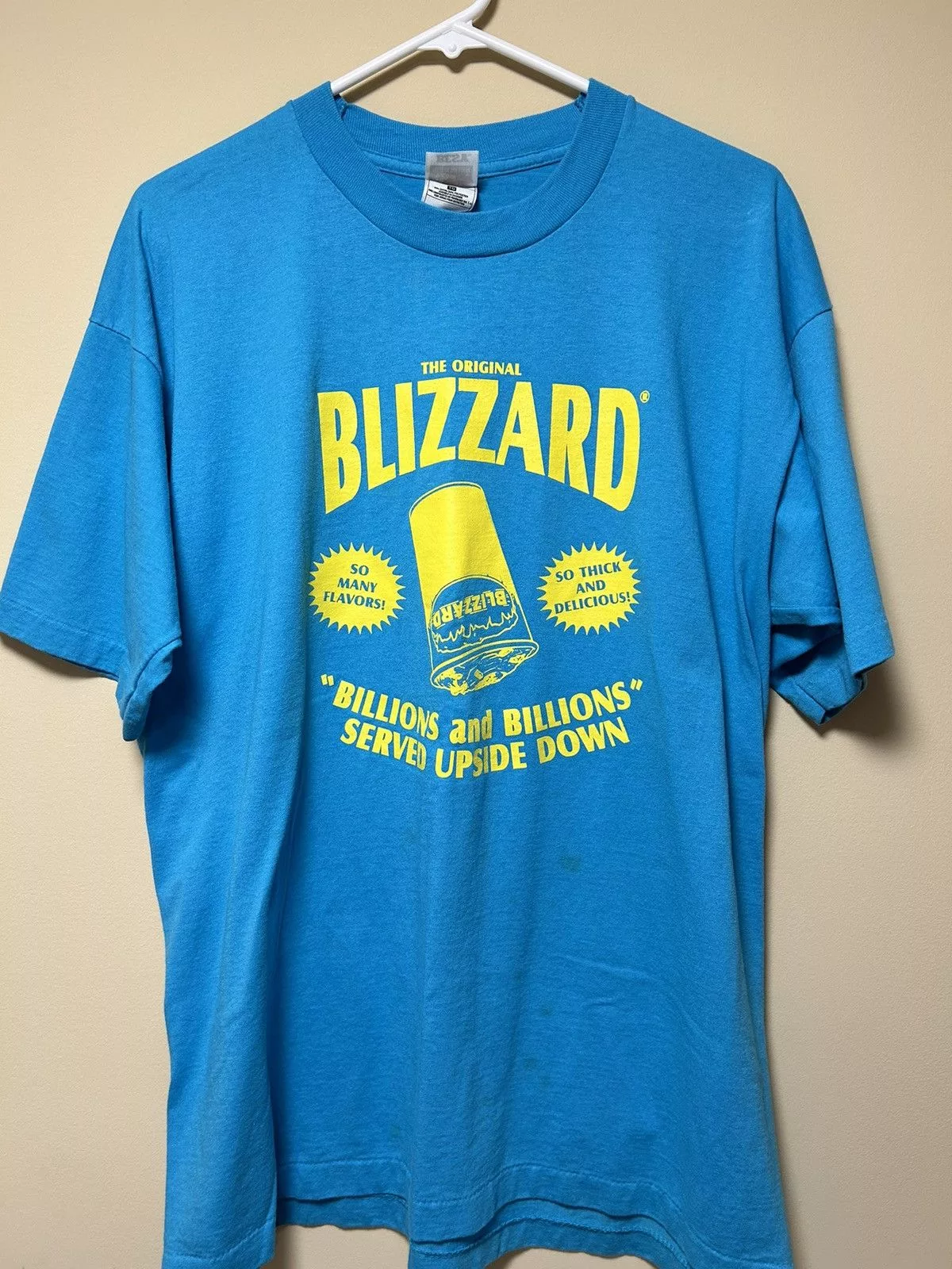 Fruit Of The Loom Short Sleeve T Shirts Fruit Of The Loom × Vintage Vintage Dairy Queen Shirt Blue