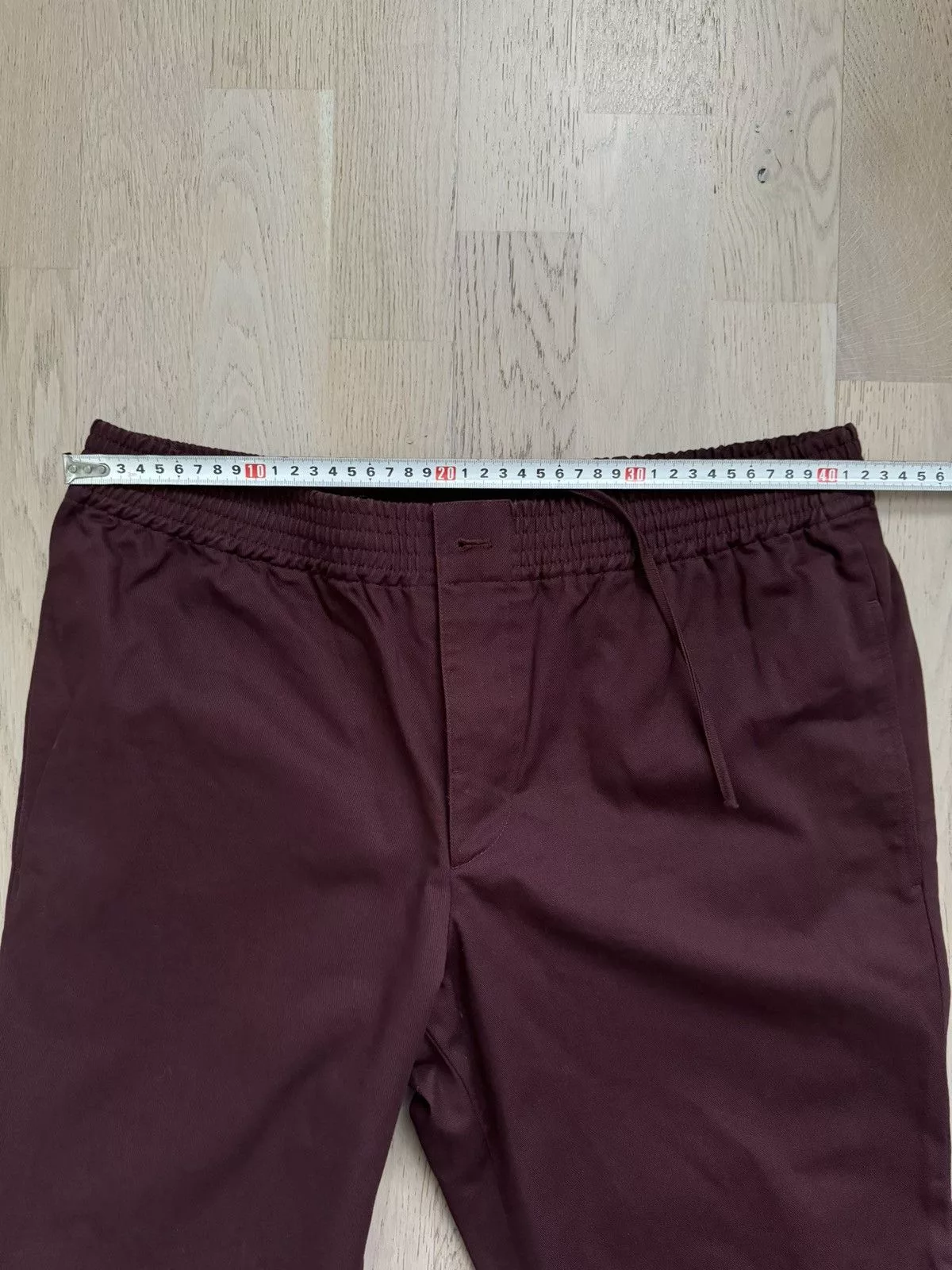 Hermes casual pants Red
