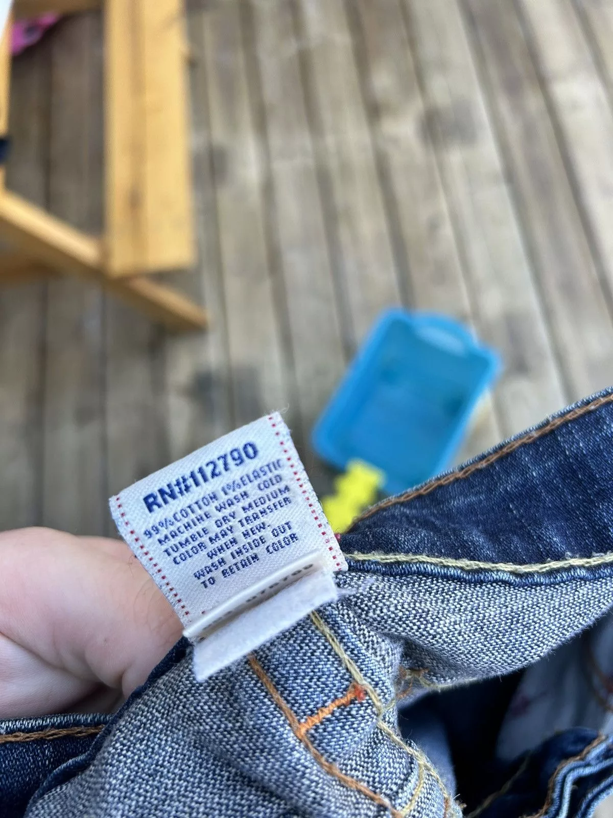 True Religion Denim Crazy True Religion Flared Distressed Denim Chief Keef Jnco Blue