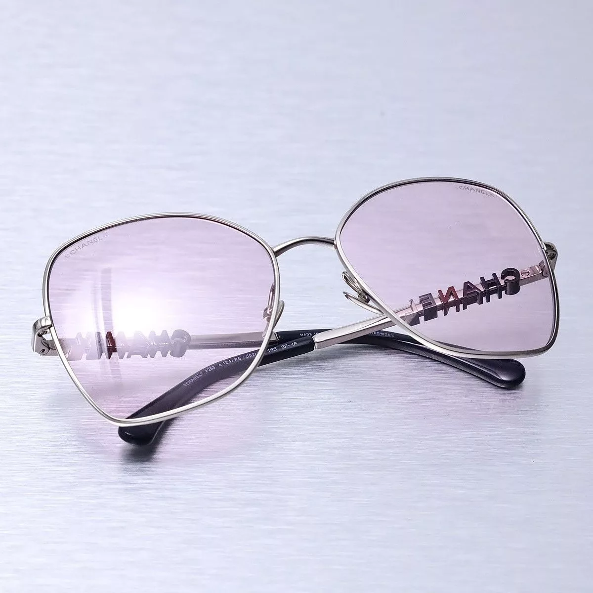Chanel Sunglasses CHANEL 0CH4283 SUNGLASSES Silver