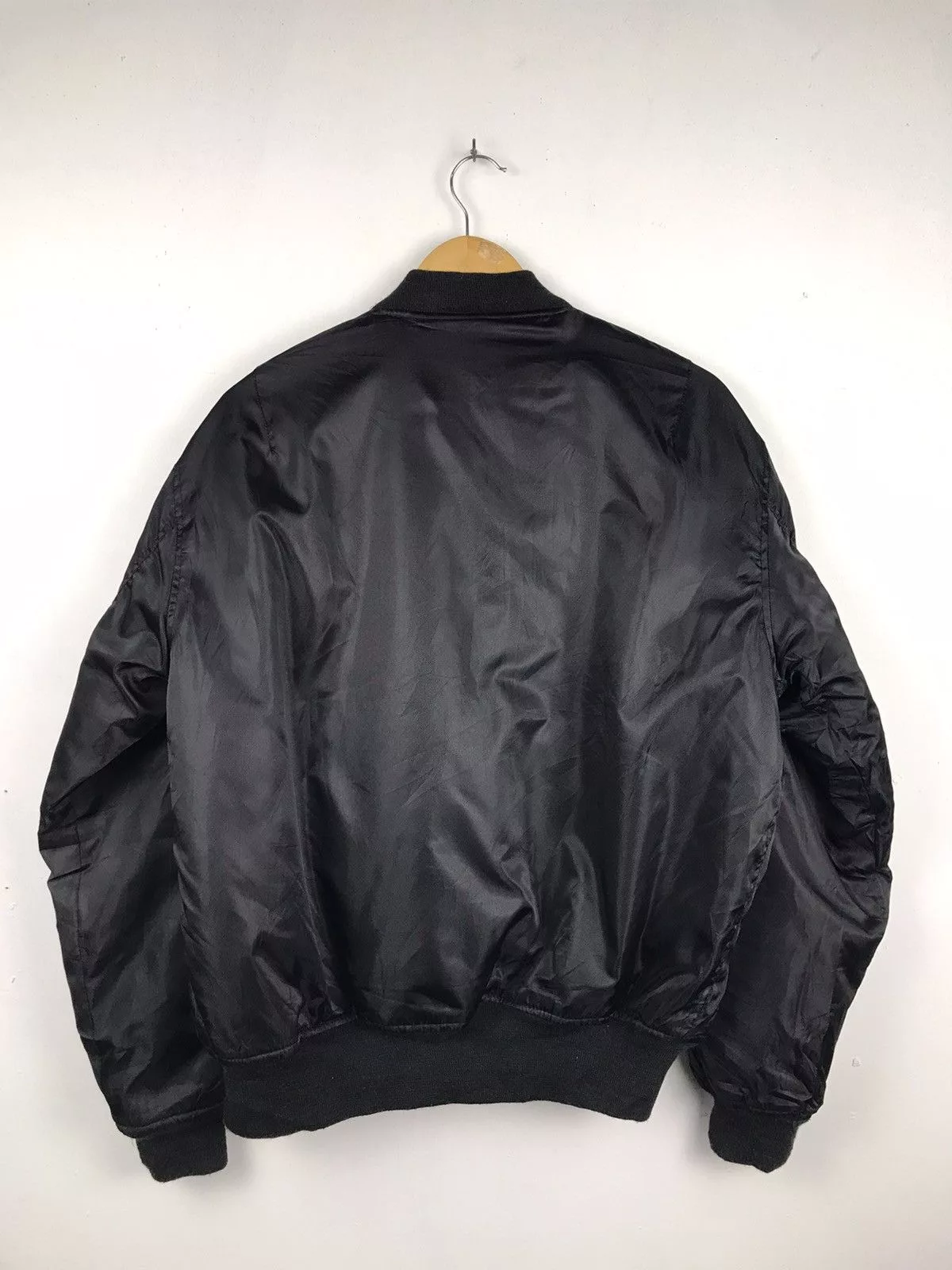 Vintage Bombers Vintage Military Function Clothing Nepuca Bomber Jacket Black