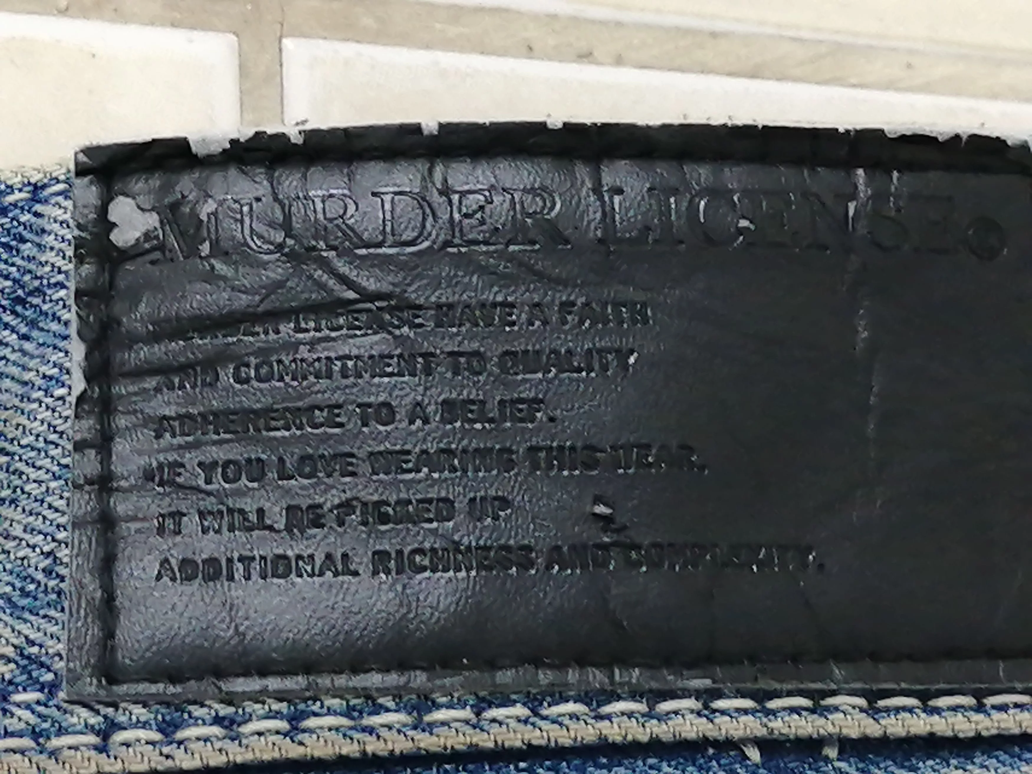 Murder License Denim Murder License Mens Jeans Multi Streetwear