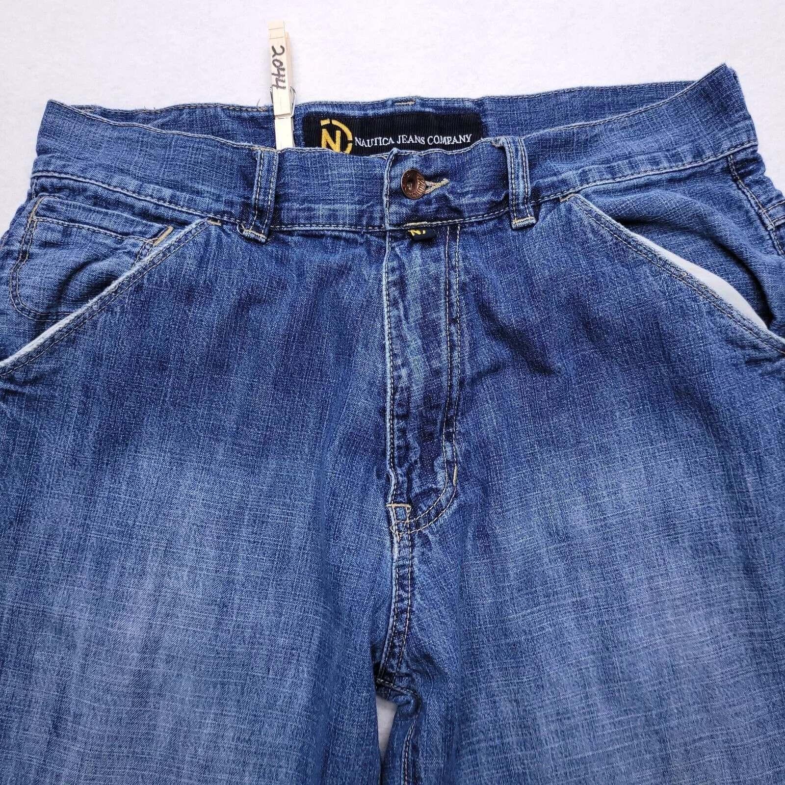Nautica Denim Nautica Casual Button Zip Denim Jeans Mens Size 31x32 Blue