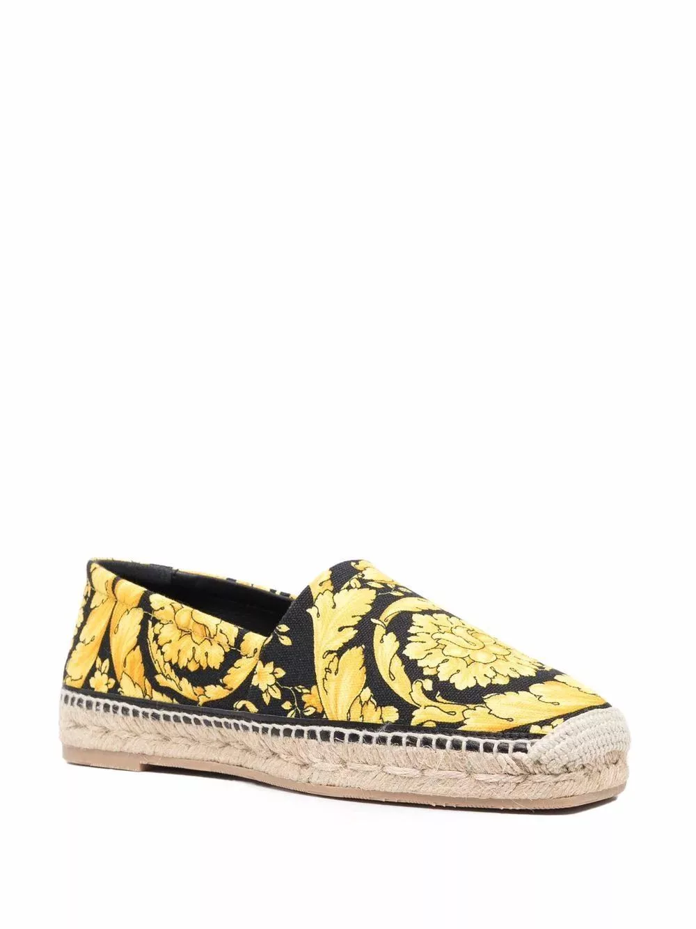 Versace Slip Ons Versace os11x0624 Barocco-Print Espadrilles in Multicolor