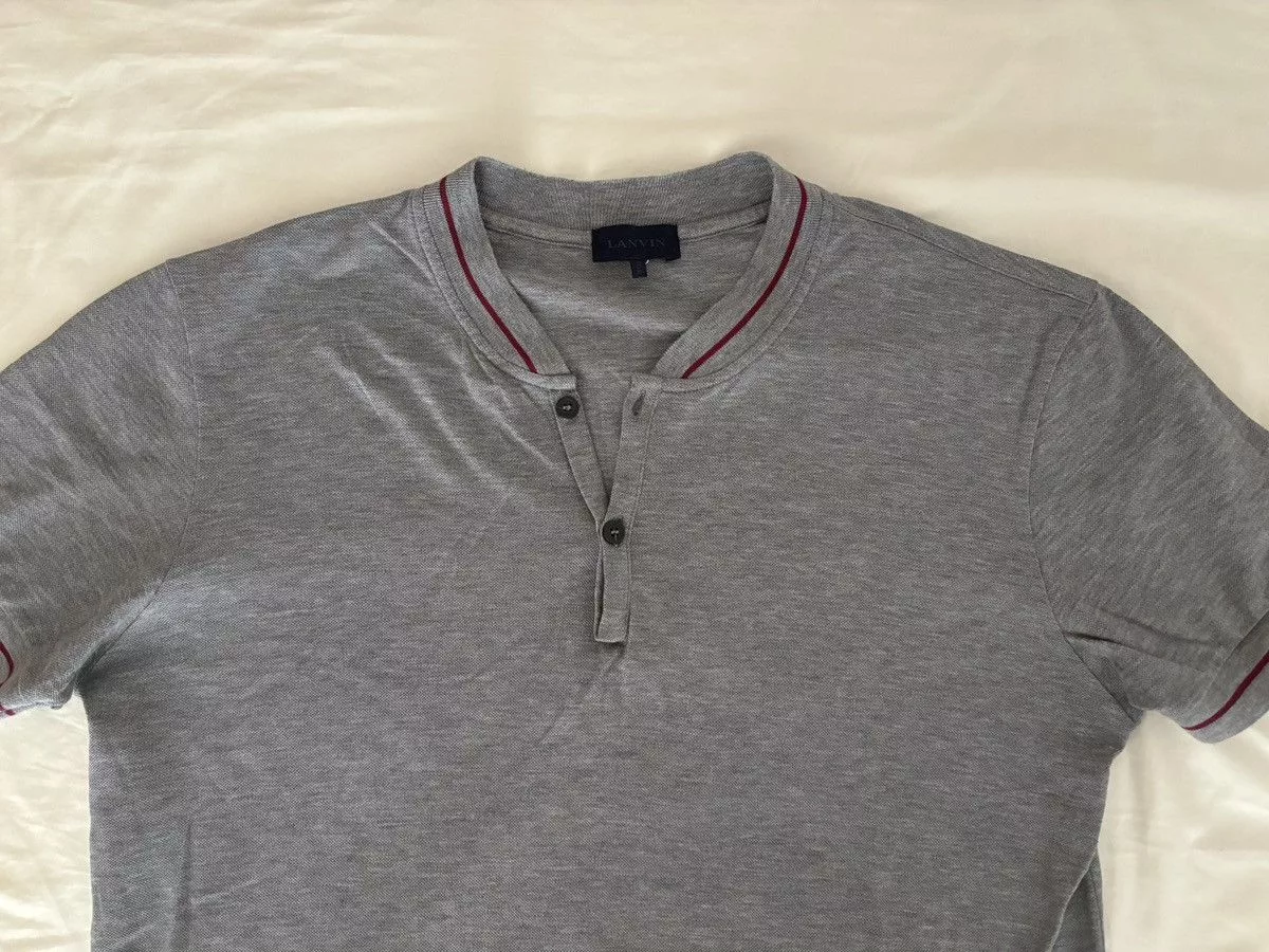 Lanvin Polos Lanvin men’s polo shirt Gray