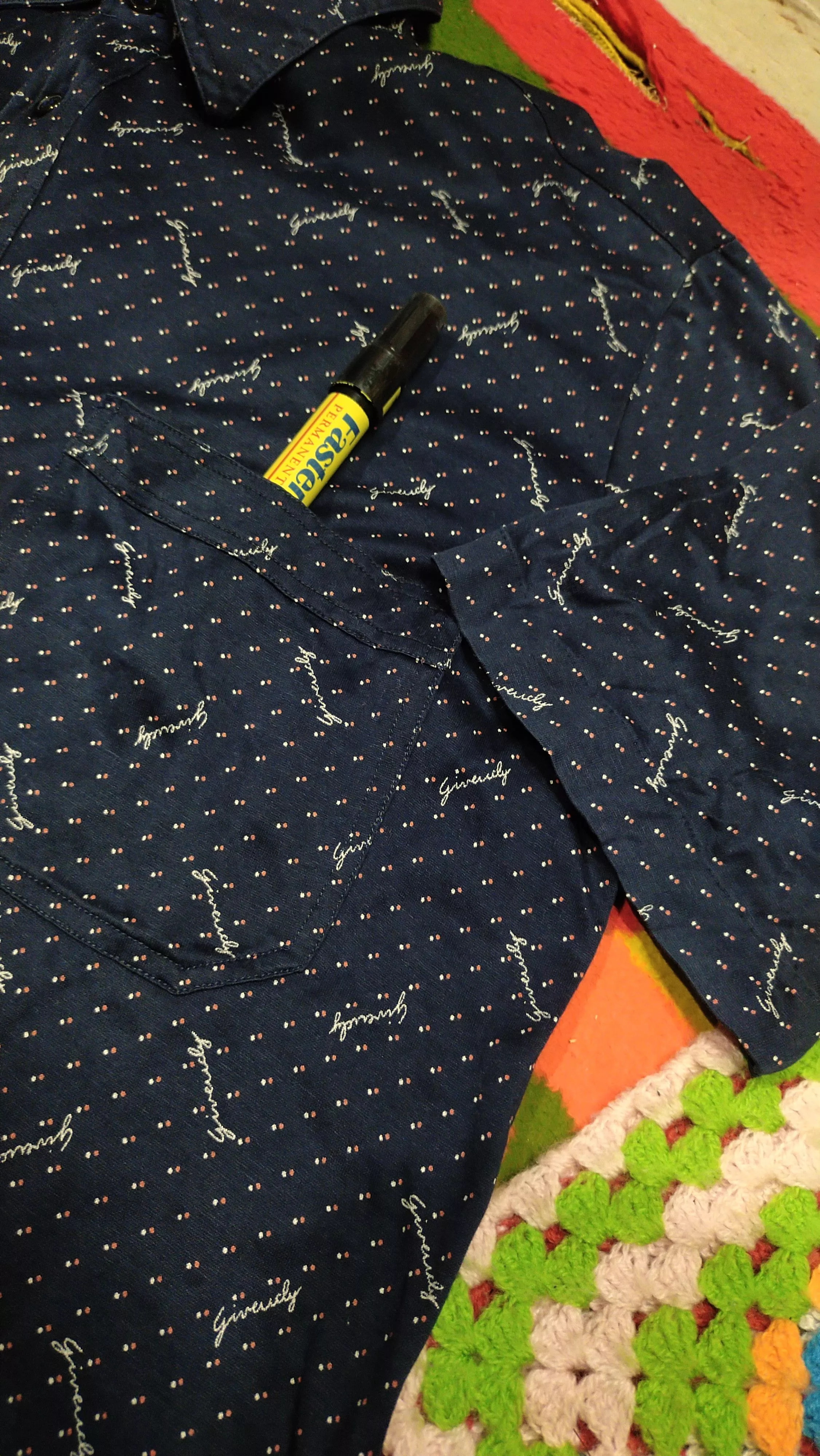Givenchy Polos VINTAGE X GIVENCHY MONOGRAM POLO SHIRTS Blue