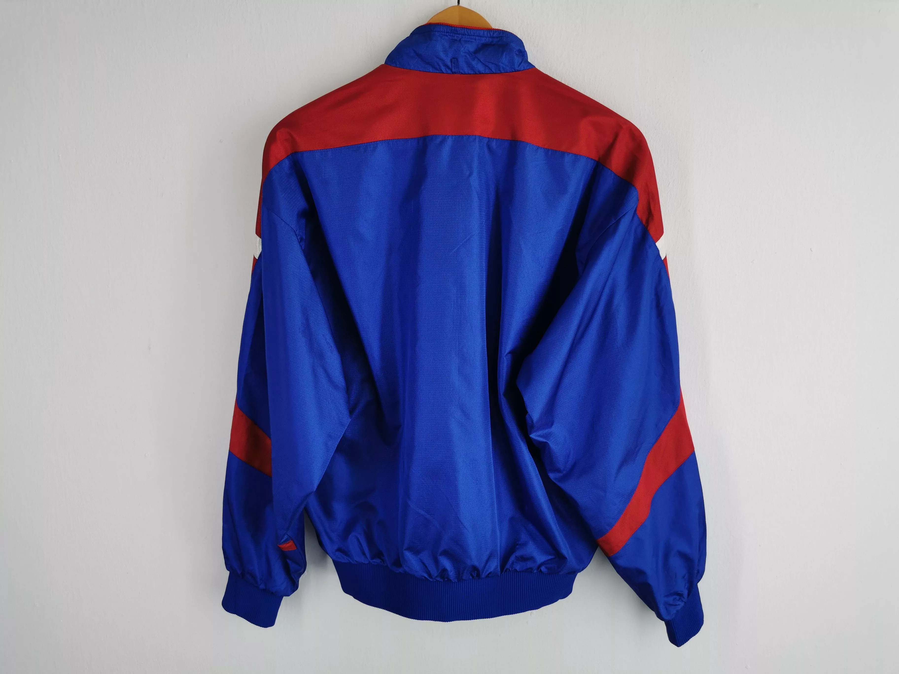 Mizuno Light Jackets Vtg Mizuno Kashima Antlers J League Multicolor Windbreaker Blue