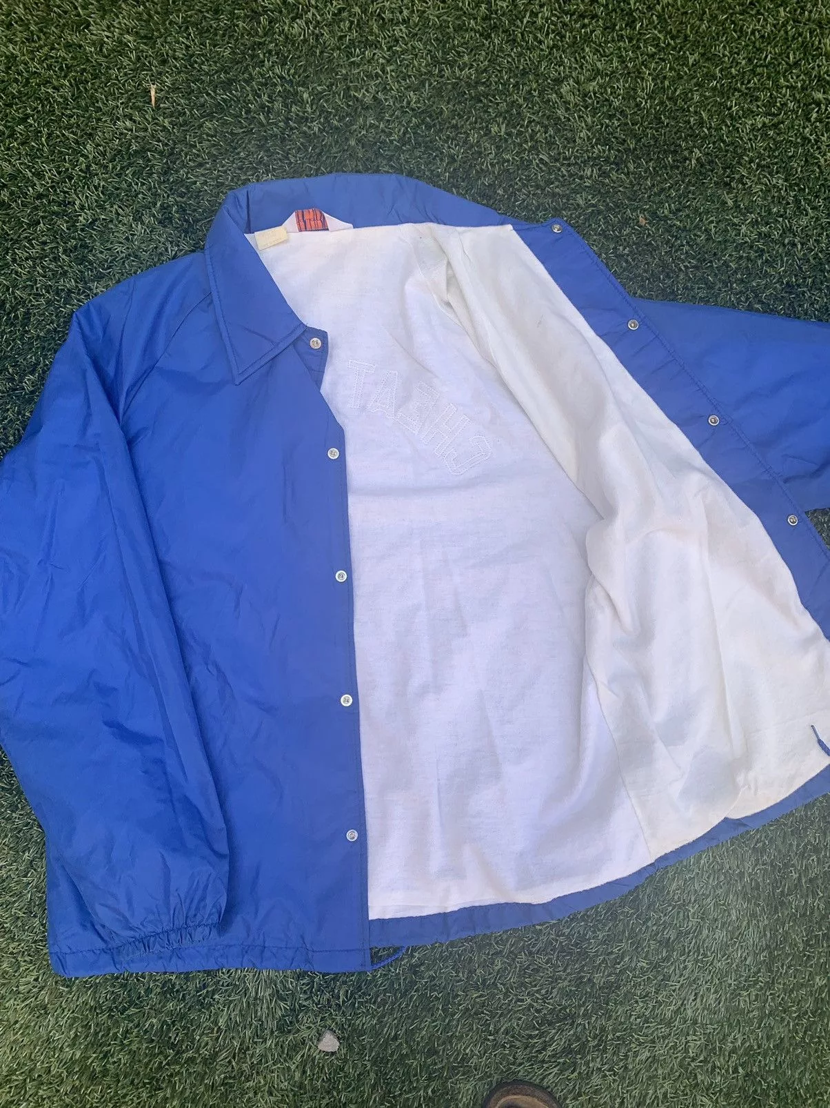 Vintage Raincoats 60s-70s Vintage Rain Jacket Blue