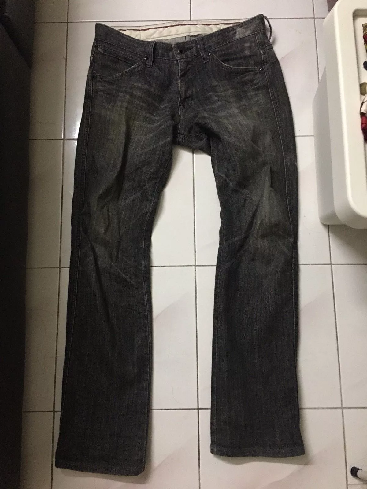 FACTOTUM × Japanese Brand Japanese Brand Factotum Denim Jeans Skinny Low rise Black