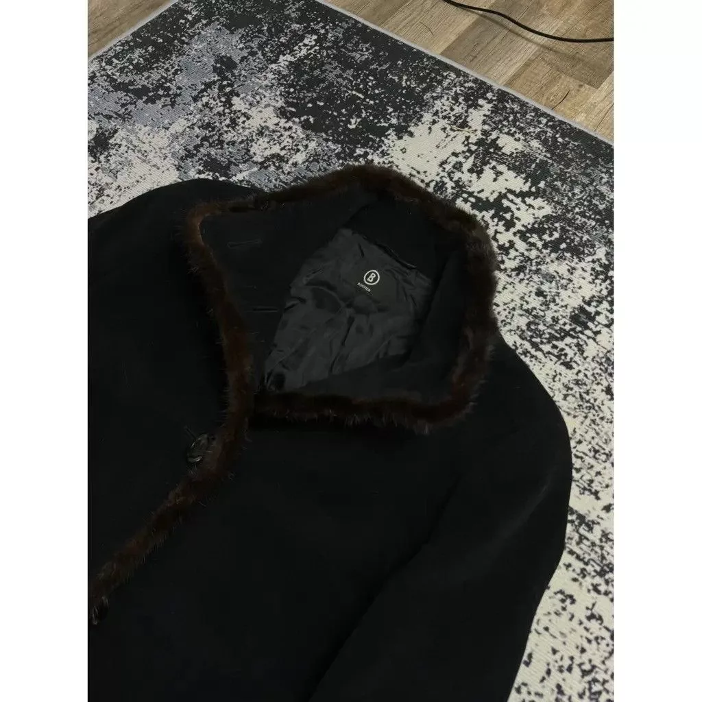Bogner Coats Bogner Wool Coat Black Size 40 fit M/L