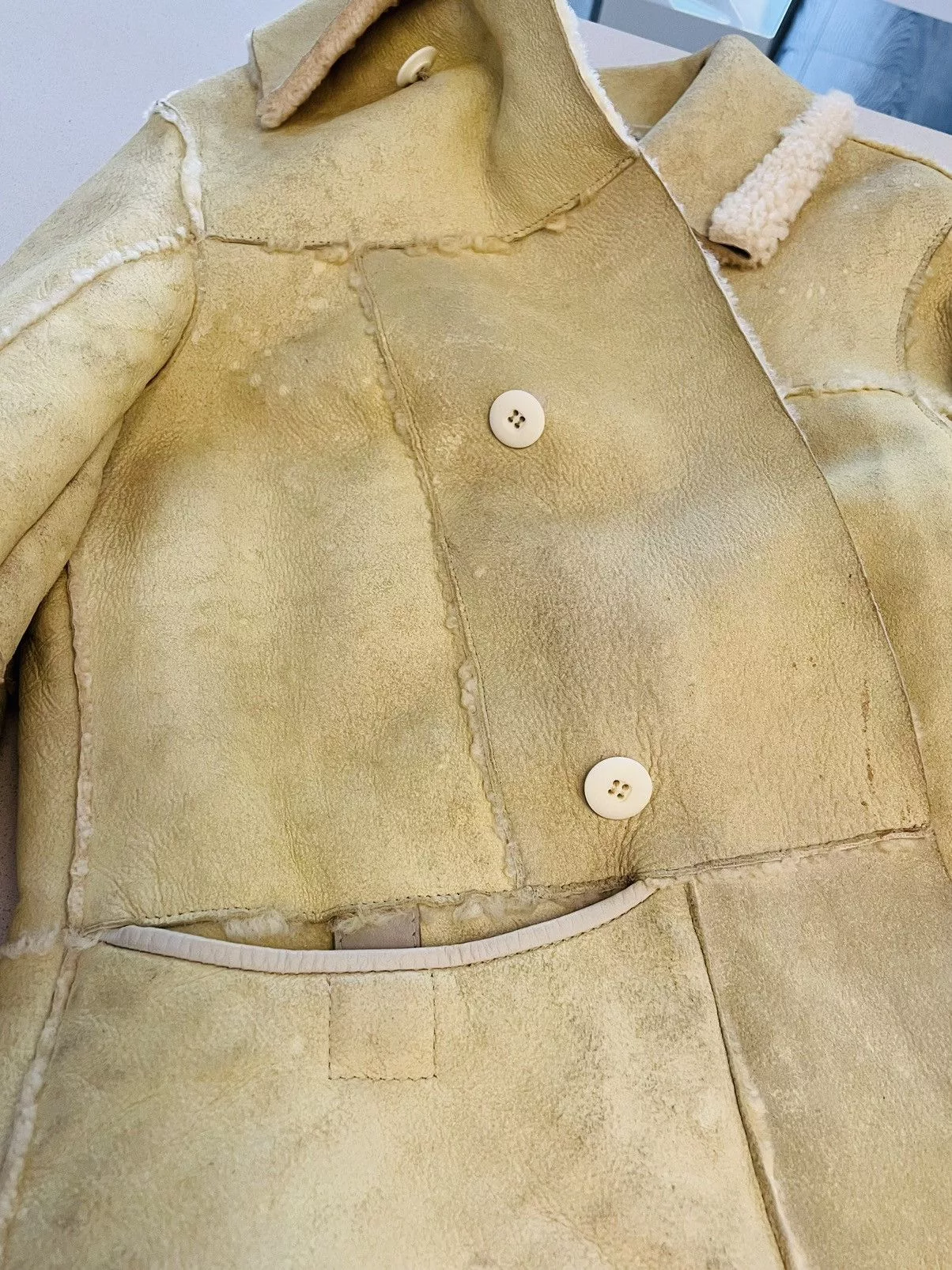 Diesel Leather Jackets Diesel light yellow leather jacket