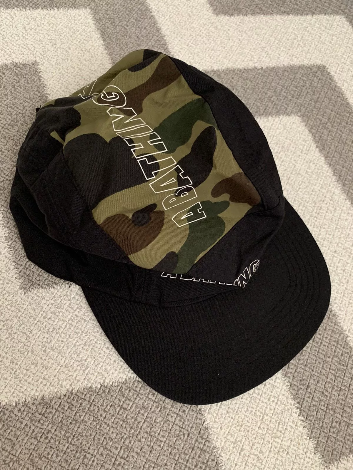 Bape Hats Bape 1st Camo Jet Cap Black