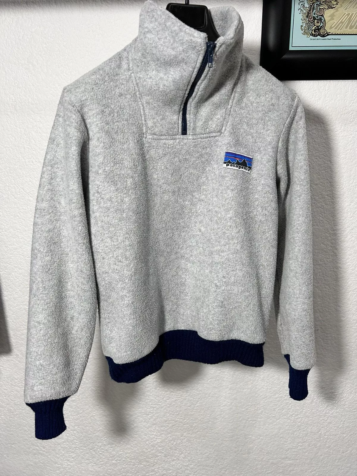 Patagonia Sweaters Knitwear Patagonia × Vintage PATAGONIA PILE PULLOVER ZIPPER 1970’s ORIGINAL LOGO Gray Gorpcore