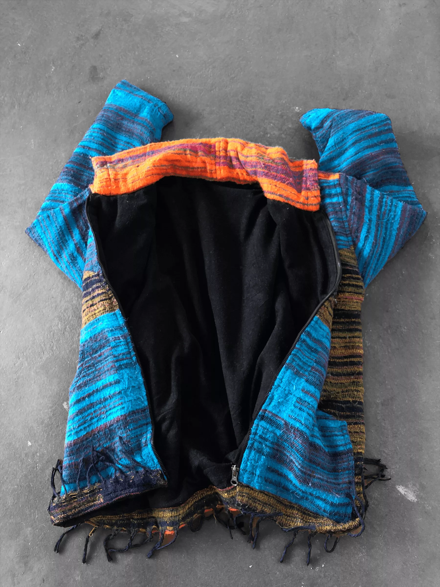Native Light Jackets Native × Vintage RARE🔥VINTAGE NATIVE WOOL BLEND KNIT PATCHBLOCKS JACKET Multi