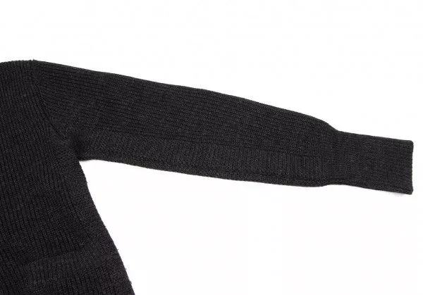 Junya Watanabe Light Jackets Junya Watanabe Jacket Elbow Patch Wool Knit Black