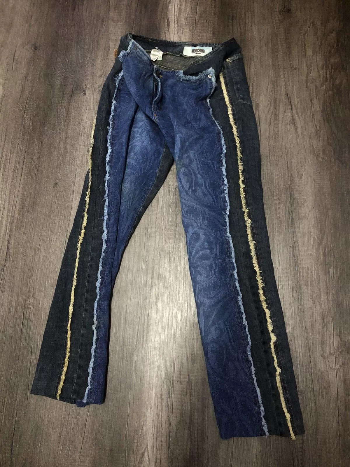Moschino × Vintage MOSCHINO JEANS DONNA RARE DESIGN Blue