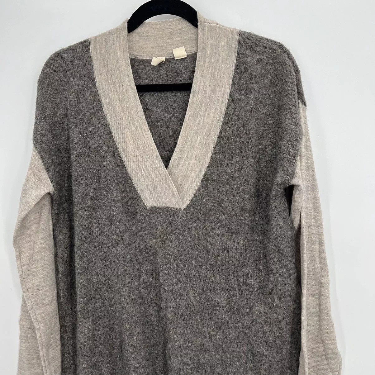 Anthropologie Sweaters Anthropologie Moth Vneck Soft Boulders Wool Alpaca Pullover Gray
