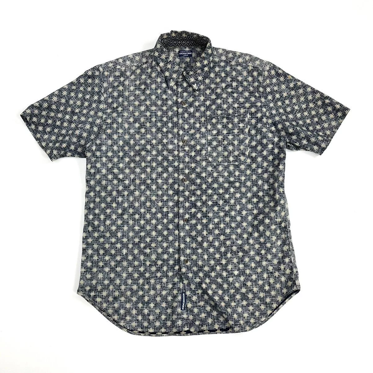 Sugar Cane Shirts Button Ups Sugar Cane × Toyo Enterprises Sugar Cane Pattern Indigo Backwards Shirt Purple