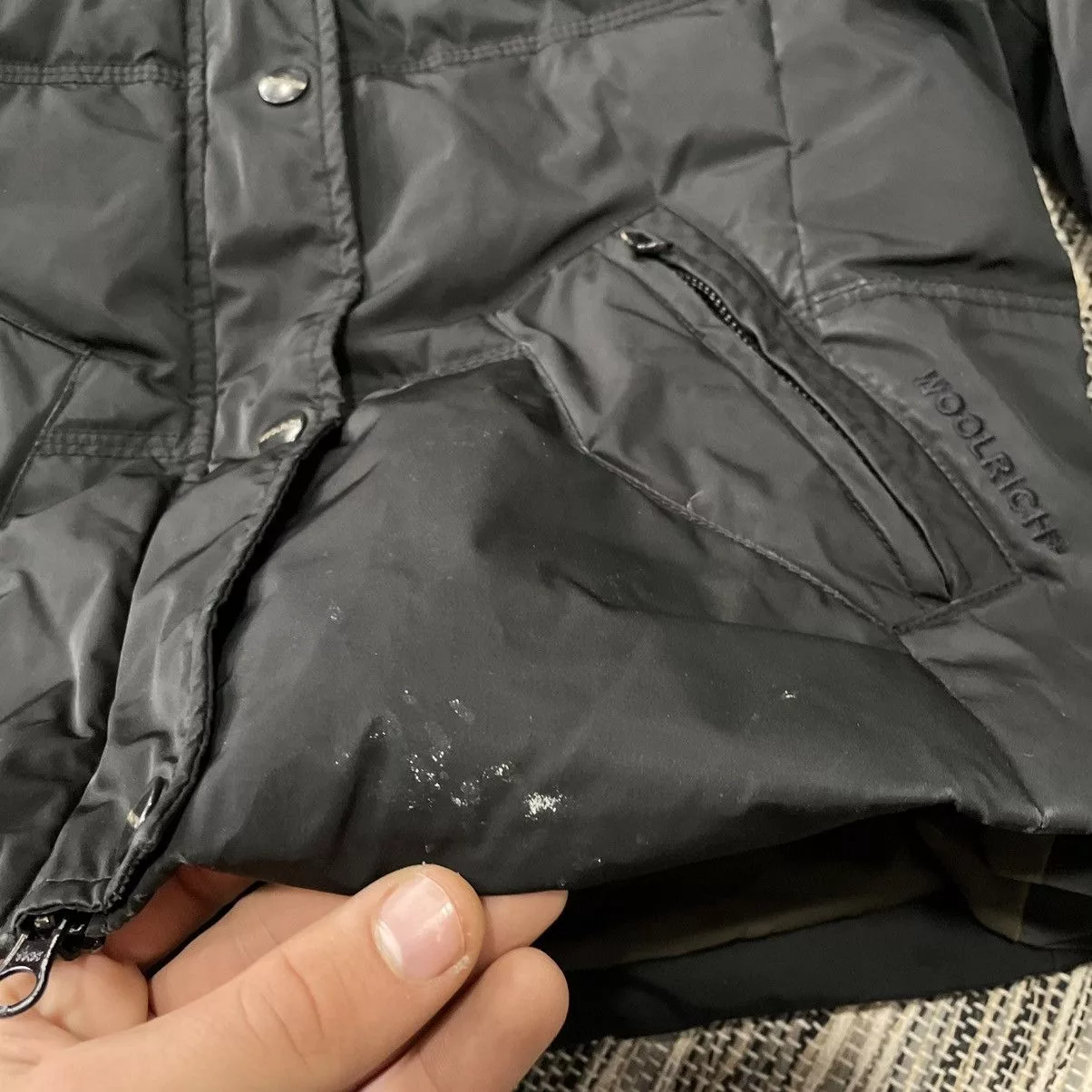 Woolrich Woolen Mills Down Jackets Woolrich Woolen Mills Woolrich bomber down puffer jacket Black