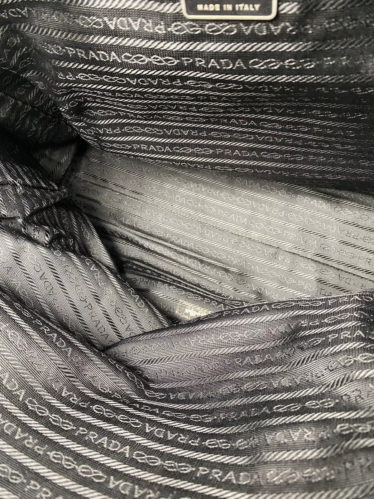 Prada Shoulder Bags Prada Tessuto Nero Nylon Hand Bag Black
