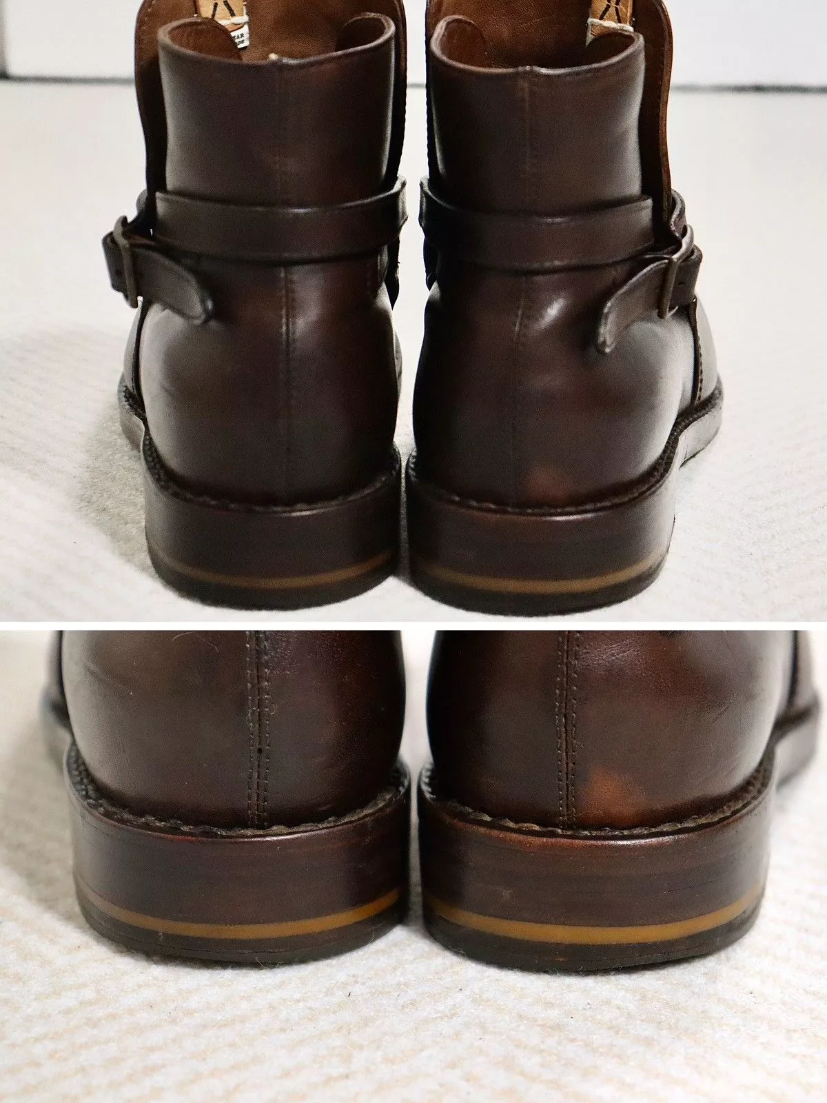Visvim Boots Visvim 17aw Buckled Riding Boots Folk（Horse） Brown