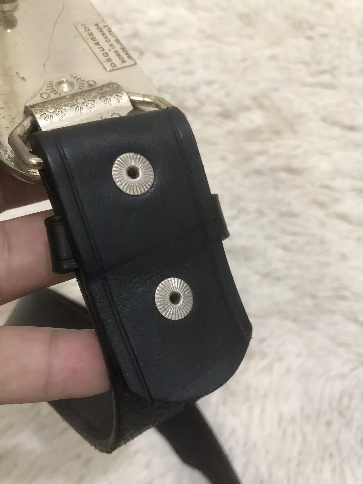 Dsquared2 Belts Dsquared2 Leather Belt Black