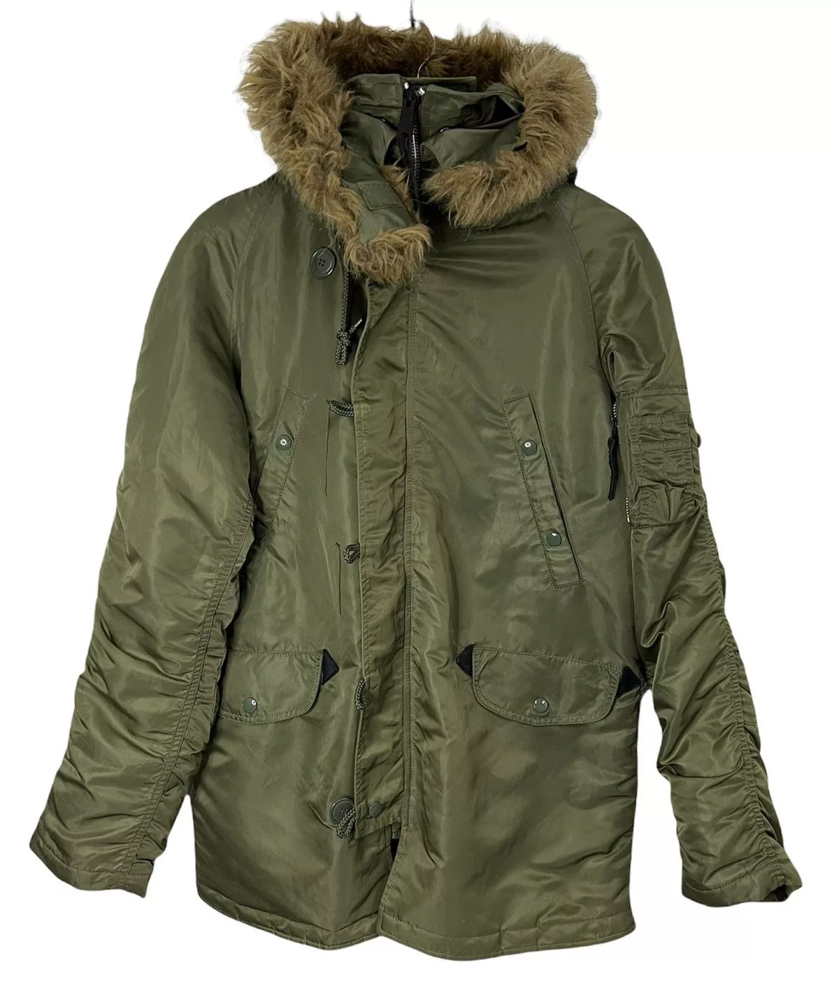 Alpha Industries Parkas Vintage Alpha Industries Parka Hoodie Jacket Green
