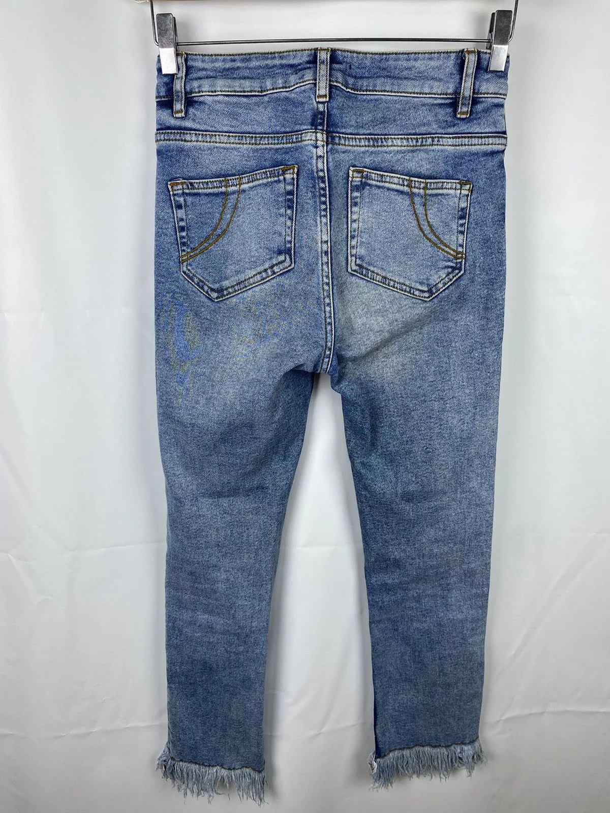 Maje Jeans Maje Paris Slim Jeans size 34 Fringed Blue