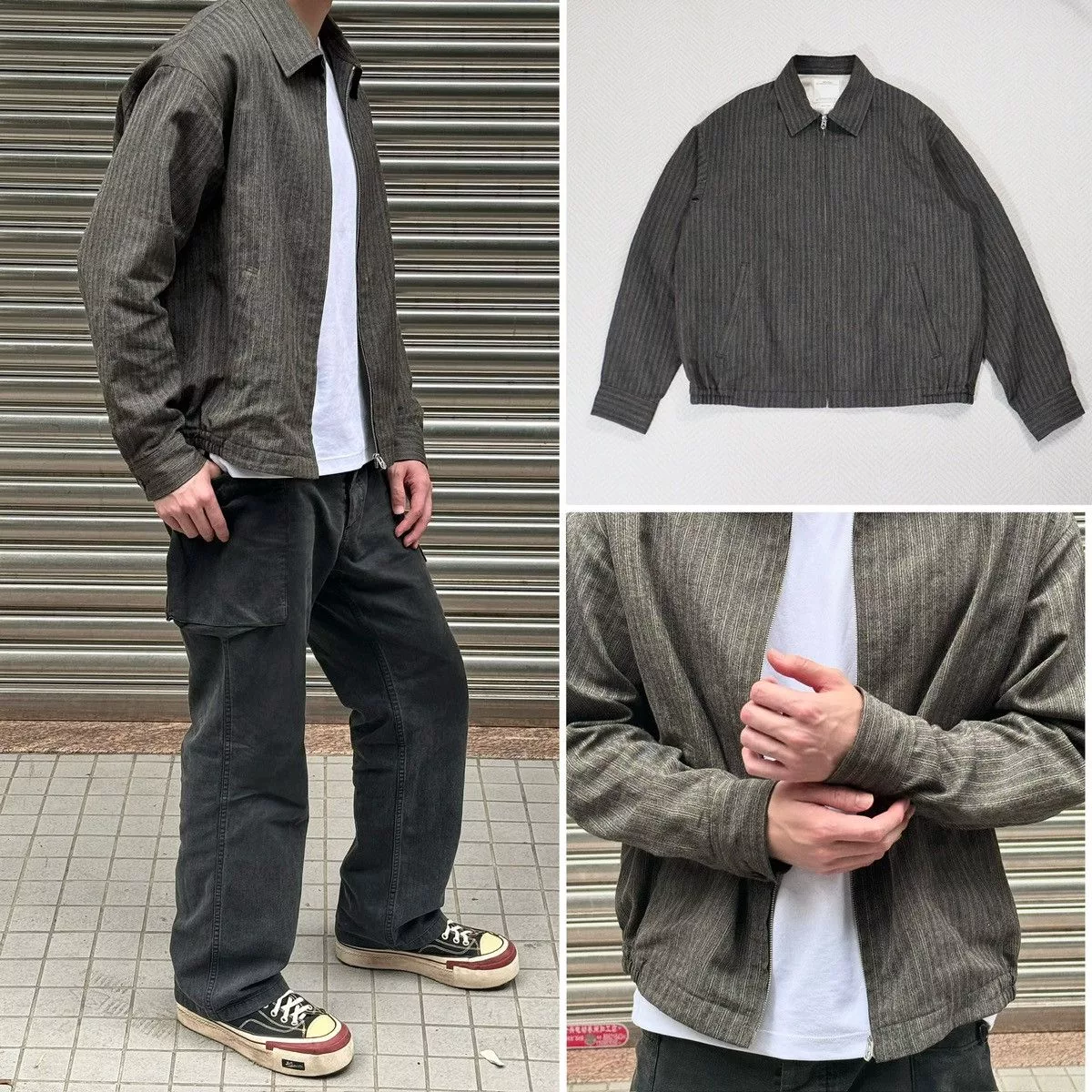 Visvim Light Jackets Visvim 21ss Redsun Jkt Herringbone Santome Gray